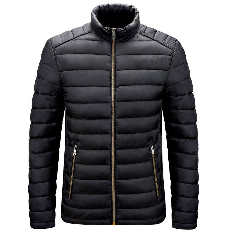 Running Gear Jacket - Mens Lightweight Outdoor Puffer Jacket Hooded