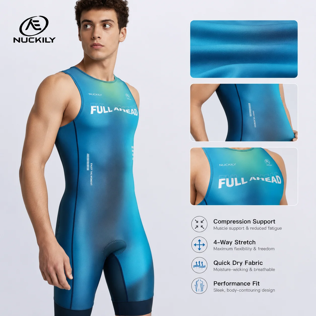 NUCKILY Triathlon Suit Sleevel - огляд і ціна Running Gear Long Sleeve