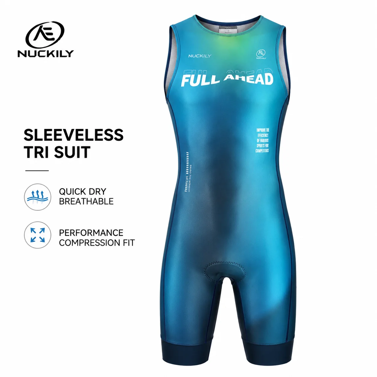 NUCKILY Triathlon Suit Sleevel - огляд і ціна Running Gear Long Sleeve