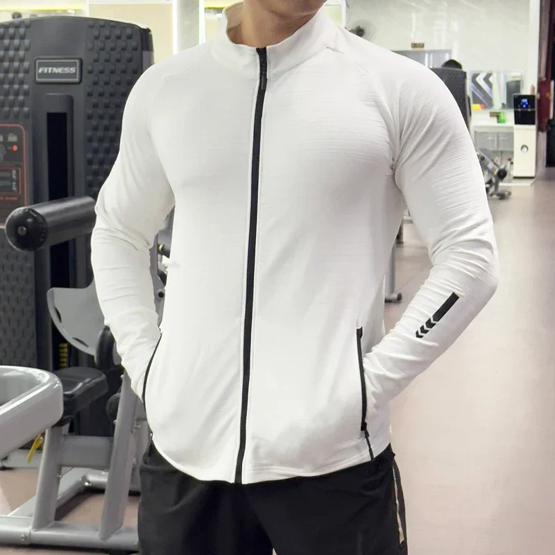Men's Gym Tights Jacket Runnin - огляд і ціна Running Gear Jacket