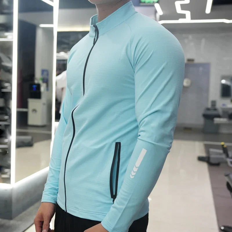 Men's Gym Tights Jacket Runnin - огляд і ціна Running Gear Jacket