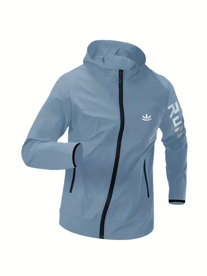 Mens Run Hooded Windbreaker Ja - огляд і ціна Running Gear Jacket