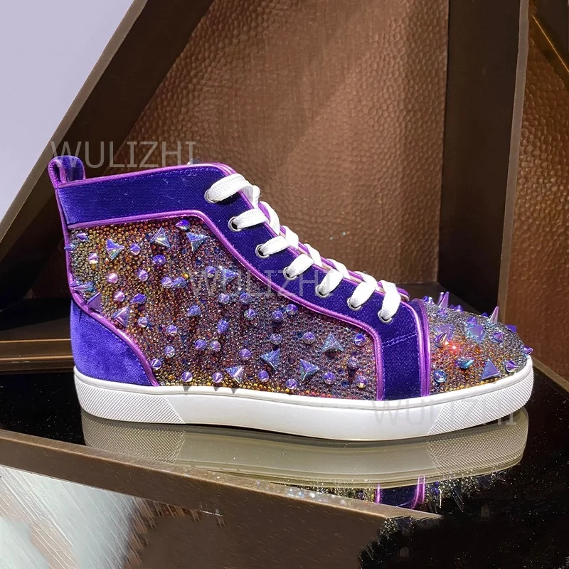 Dark Purple Crystal Rivet Men  - огляд і ціна Running Gear For Women