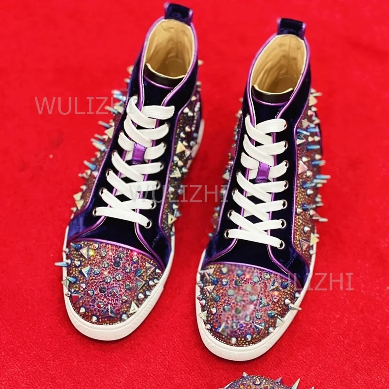 Dark Purple Crystal Rivet Men  - огляд і ціна Running Gear For Women